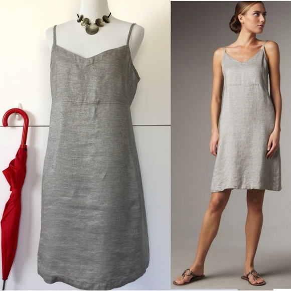 Eileen Fisher Dresses & Skirts - Eileen Fisher Twinkle linen slip Dress Sz PM